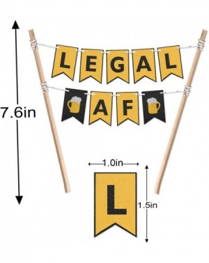 Cake & Cupcake Toppers Legal AF Cake Bunting Topper 21st Birthday Cake Banner Topper Garland Happy 21st Birthday Party Decor ...
