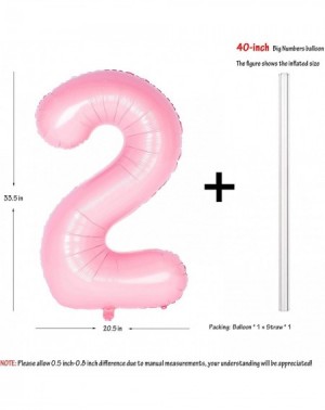 Balloons 40 Inch Pink Numbers 0-9 Birthday Party Decorations Helium Foil Mylar Number Balloon 2 - Pink 2 - CD18ZGEHL8S $8.37