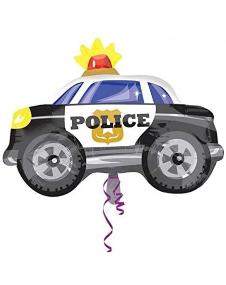 Balloons Anagram Police Car Shaped Junior Shape Foil Balloon - CV12HJCBCOB $12.30