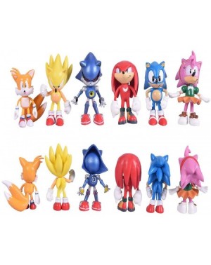 Cake & Cupcake Toppers 6pcs Sonic the Hedgehog Cake Topper Sonic The Hedgehog Action Figures - CC190S6A0L9 $16.58