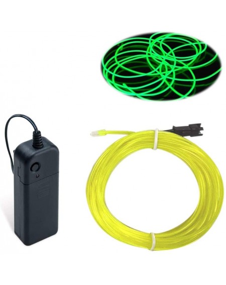 Rope Lights EL Wire Lime Green- 16ft Neon Lights Noise Reduction Neon Glowing Strobing Electroluminescent Wire for Parties- H...