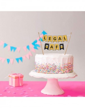 Cake & Cupcake Toppers Legal AF Cake Bunting Topper 21st Birthday Cake Banner Topper Garland Happy 21st Birthday Party Decor ...