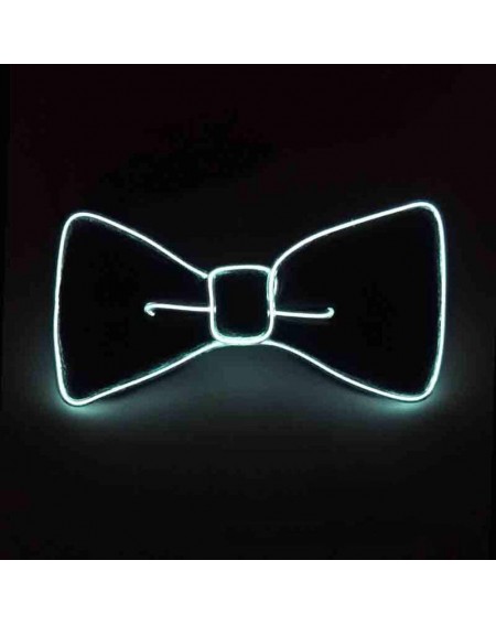 Favors Luminous Light Up Bow Tie for Christmas Halloween New Years Novelty Rave Party Concerts Weddings Club Bar Dancing - Wh...