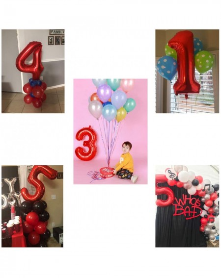 Balloons 40 Inch Jumbo Red Number 8 Balloon Giant Balloons Prom Balloons Helium Foil Mylar Huge Number Balloons for Birthday ...