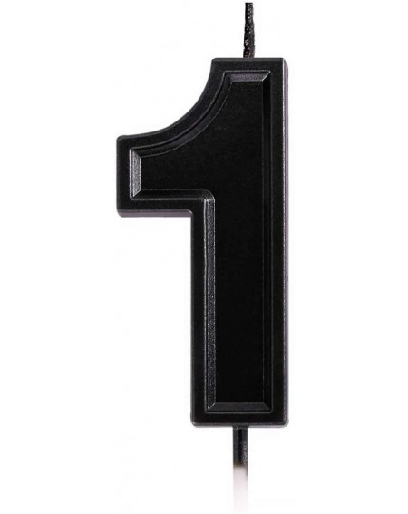 Birthday Candles 2.76 Inches Black Birthday Number Candles- Glitter Numeral Candles Cake Topper Decoration for Birthdays- Wed...