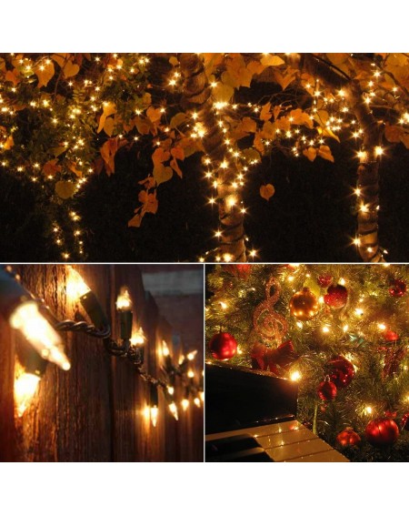 Indoor String Lights Christmas Decoration Lights Battery Operated Mini String Lights 2 Pack M5 50 LED Xmas Fairy Outside Ligh...