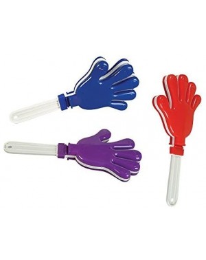 Noisemakers 15 Inch Assorted Hand Clappers- One Dozen Per Order - CE1272HNFYX $51.44