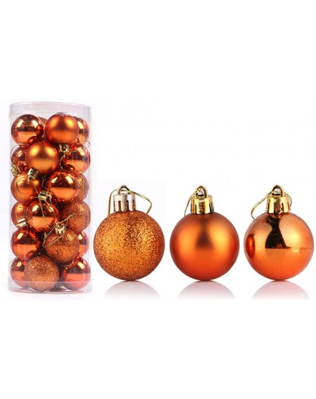 Ornaments 24 Pack 1.57" Christmas Ball Ornaments Xmas Tree Balls Christmas Decoration for Holiday Wedding Party Decoration (O...