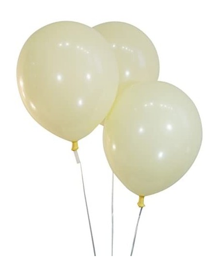Balloons Creative Balloons 12" Latex Balloons - Pack of 100 Pieces - Decorator Ivory White - Decorator Ivory White - CV12MCV5...