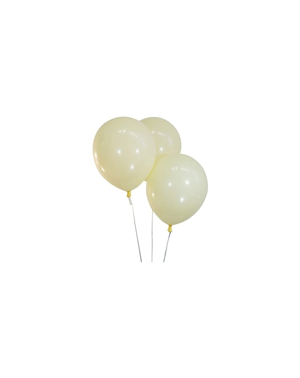 Balloons Creative Balloons 12" Latex Balloons - Pack of 100 Pieces - Decorator Ivory White - Decorator Ivory White - CV12MCV5...