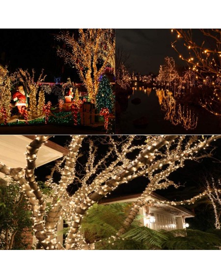 Outdoor String Lights 200 LED 66FT Solar String Lights-Waterproof Decorative String Light for Outdoor/Indoor Christmas Tree H...