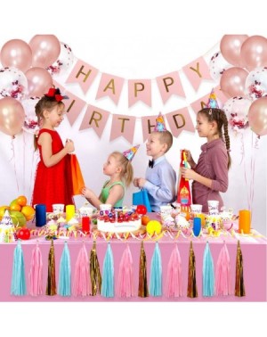 Banners Birthday Party Supplies- Happy Birthday Party Banner- 26Pcs Birthday Party Decorations- Colorful Paper Tassel- Birthd...