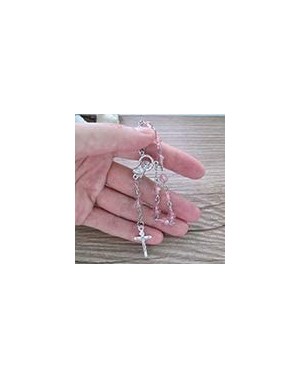 Favors 25pcs Acrylic Mini Rosary Favors for Girl Pink - Baptism - Communion - Recuerditos De Bautismo - Christening - Decenar...