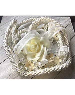 Favors Wedding Love Rope- with Flowers & Glitter Rhinestone. Traditional Wedding Lasso/Lazo de boda. (Ivory) - Ivory - C5196S...