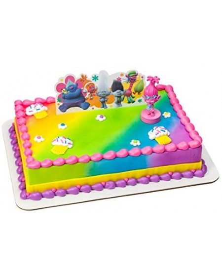 Cake & Cupcake Toppers Trolls Poppy Show Me a Smile Cake Decoration Topper - CO12N9J6OI7 $10.24