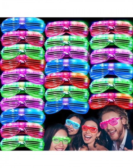 Party Favors 50 Pack LED Glasses Light Up Party Glasses Glow in The Dark Party Supplies Shutter Shades Rave Neon Flashing Gla...