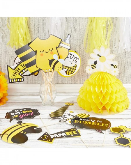 Centerpieces Bumble Bee Honeycomb Centerpiece (9 x 11 In- Yellow- 3-Pack) - CM192K7T7YY $12.14