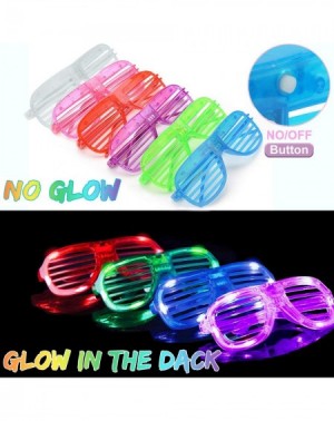 Party Favors 50 Pack LED Glasses Light Up Party Glasses Glow in The Dark Party Supplies Shutter Shades Rave Neon Flashing Gla...