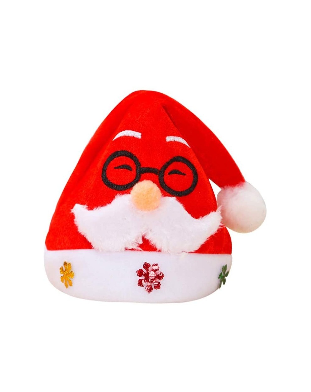 Hats Christmas Hat Adult Child Warm Santa Cap Ornaments Christmas Role Playing Holiday Xmas Party - Multicolor D - CO19I9H2S6...