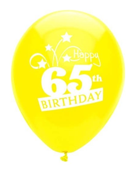 Balloons Shooting Stars 12-Inch Printed Latex Balloons- 8-Count- 65th Birthday - 65th Birthday - C517Z2DHTEZ $8.88