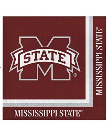 Party Tableware Mississippi State Bulldogs Lunch Napkins- 60 Count - CH18WSTECS7 $28.64