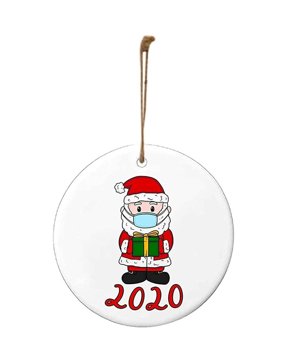 Ornaments 2020 Christmas Decoration Ornament-Wooden Santa Claus Pendant Decorates the Christmas Tree Personalized Family Orna...