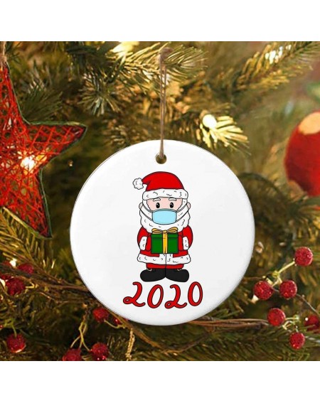 Ornaments 2020 Christmas Decoration Ornament-Wooden Santa Claus Pendant Decorates the Christmas Tree Personalized Family Orna...