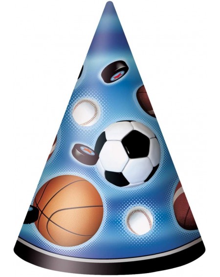 Party Packs Sports Theme Party - Football- Baseball- Basketball- and Soccer Kid's Party Hats- Goody Bags- and Blowouts for 12...