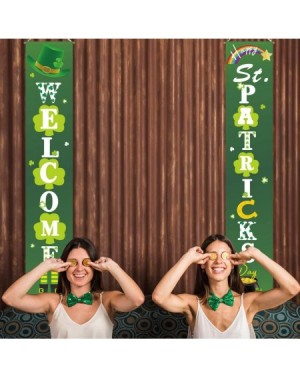 Banners & Garlands St. Patrick's Day Decorations - Lucky St. Patty's Day Welcome Signs for Porch/Front Door/Home Decor - St. ...