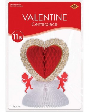 Centerpieces Heart and Cupid Centerpiece Valentine's Day Tableware Decorations - Wedding Anniversary Party Supplies- 11"- Red...