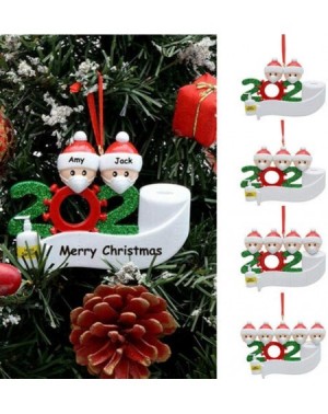 Ornaments Personalized Name Christmas Ornament kit with Mask- 2020 Quarantine Personalized Ornaments Survivor Family Christma...