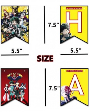 Banners My Hero Academia Happy Birthday Banner Perfect for TV Animation Lovers Party Decorations.My Hero Academia Themed Birt...