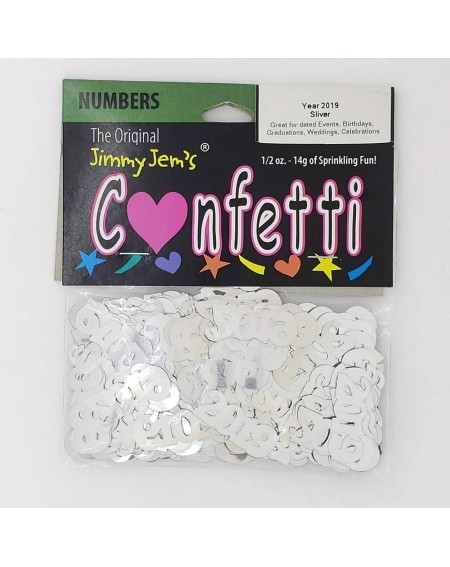 Confetti Confetti Year 2019 Silver - Retail Pak 7266 QS0 - CB18QKI6KEY $9.14