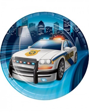 Party Tableware Police Party Dessert Plates- 24 ct - C9180LWXXHQ $10.78