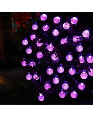 Outdoor String Lights Globe Solar Christmas Lights Outdoor- Upgraded Ultra-Bright Crystal Ball Solar Christmas decorations Li...