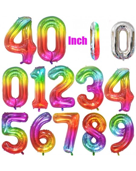 Balloons Number Balloons for Birthday Party Anniversary Decoration 40 inch Balloon Rainbow Number 1 Balloon Birthday Balloons...