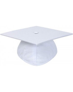 Hats Unisex Adult Matte Graduation Cap with 2020 Tassel - White - CN1933AULID $13.14