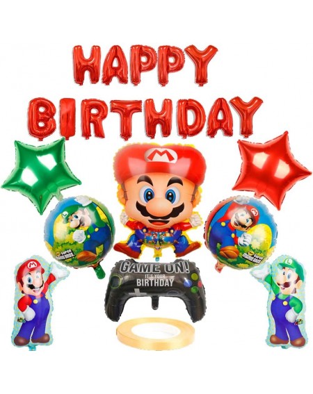 Balloons Super Mario Bros Birthday Balloons- Mario Party Supplies for Kids Birthday Party Decorations - CP199ROHLNI $22.52