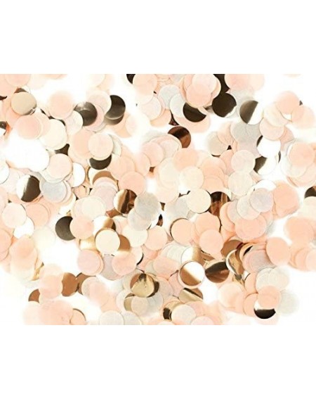 Confetti 6000 Pieces Rose Gold Paper Confetti Circles Tissue Party Table Confetti for Wedding- Holiday- Anniversary- Birthday...