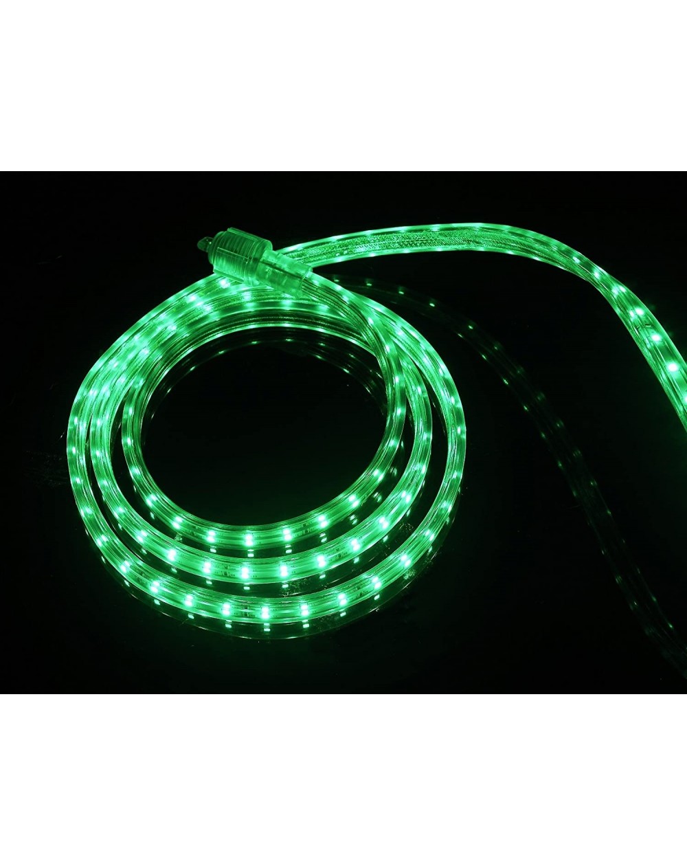 Rope Lights UL Listed- 3.3 Feet- 360 Lumen- Green- Dimmable- 110-120V AC Flexible Flat LED Strip Rope Light- 60 Units 3528 SM...