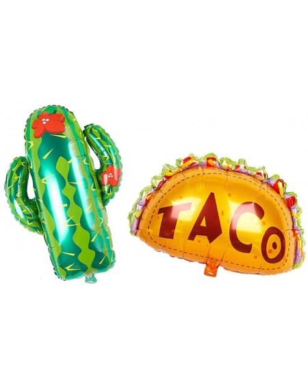 Balloons Set of 2 Taco Balloon and Cactus Balloons for Fiesta Party Decorations- Baby Shower- Taco Twosday- Mexican Bridal Sh...