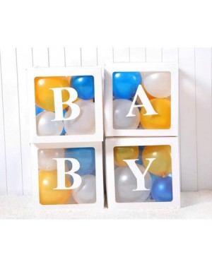 Balloons Transparent Name Date Box Wedding Birthday Baby Bachelorette Party Decorations A-Z Letter 0-9 Number (T) - T - CE19E...