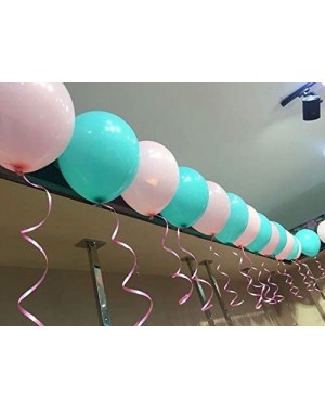 Balloons Party Balloons 12 Inch Wedding Decoration Latex Balloons (Blue Light Pink White) - CY12MYB2AYI $9.25