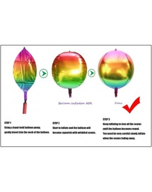 Balloons 22 Inch 4D Large Round Aluminum Foil Balloons Self-sealing Disco Fever Mirror Metallic Hangable for Party Birthday P...
