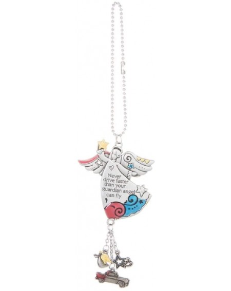 Ornaments Car Charm Never Drive Faster than Your Guardian Angel Can Fly - CK11QCQ81SV $18.67