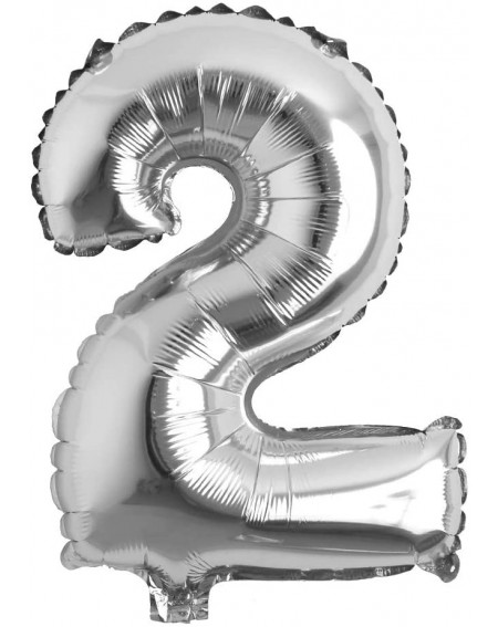 Balloons 16" inch Single Silver Alphabet Letter Number Balloons Aluminum Hanging Foil Film Balloon Wedding Birthday Party Dec...