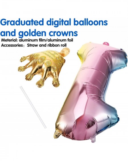Balloons Ladybutler Digital Aluminum Balloons- Birthday Party Children's Birthday Decoration Balloons (2) - 2 - CB190HU9RYE $...