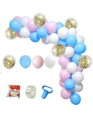 Balloons DIY Balloon Arch Garland Kit- 113Pcs Party Balloons Decoration Set- Gold Confetti Balloons & Blue & Pink Latex Ballo...