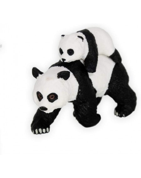 Cake & Cupcake Toppers Panda with Panda Baby Toy Figure- Panda Figure Toy Collection Playset- Cake Topper- Garden Plant- Auto...