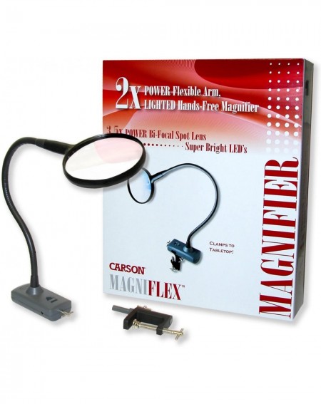 Indoor String Lights Optical MagniFlex Hands Free Tabletop Mounted Magnifier (CL-65) - C31122Y3HO5 $34.87